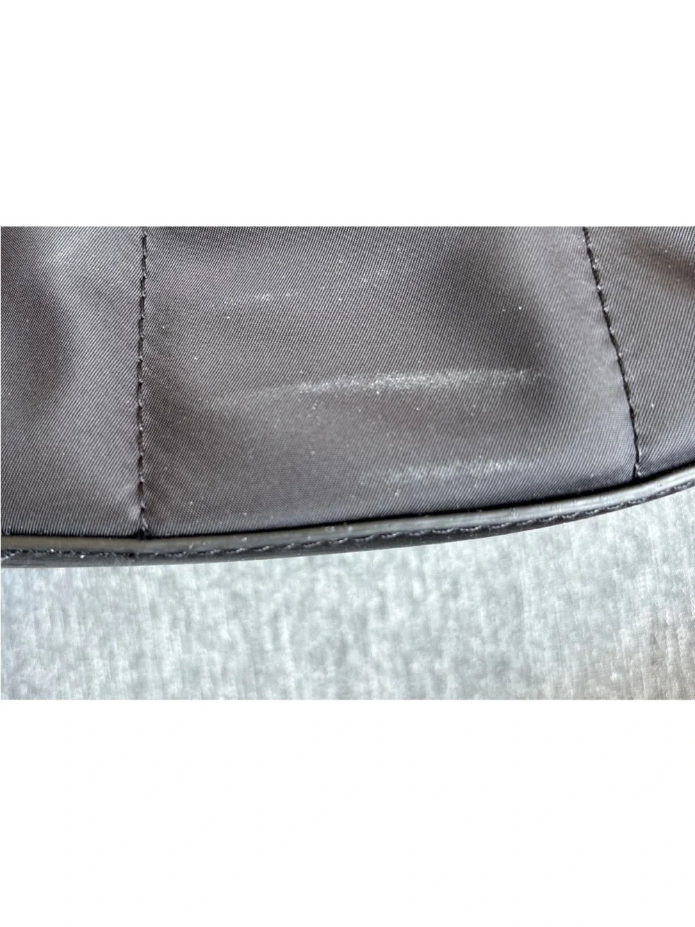 Tommy Hilfiger Double Top Handle Purse Tote Black 100% Nylon 12” X 11” X 4”